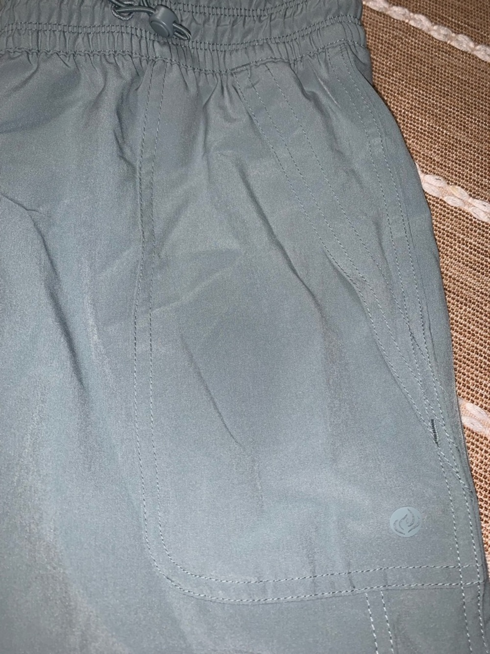 Apana Women's Slate Green Drawstring Joggers - Picture 4 of 7